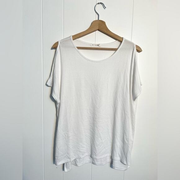 Rag & Bone Mia Knit top in white split sleeve summer knit - Picture 3 of 7